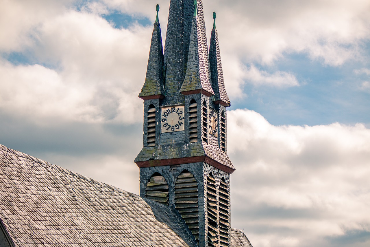 steeple clock church free photo