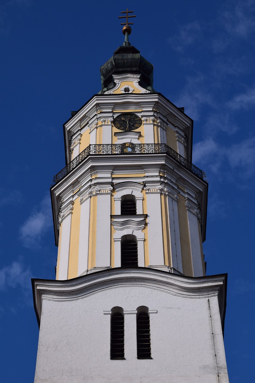 steeple bell tower donauwörth free photo