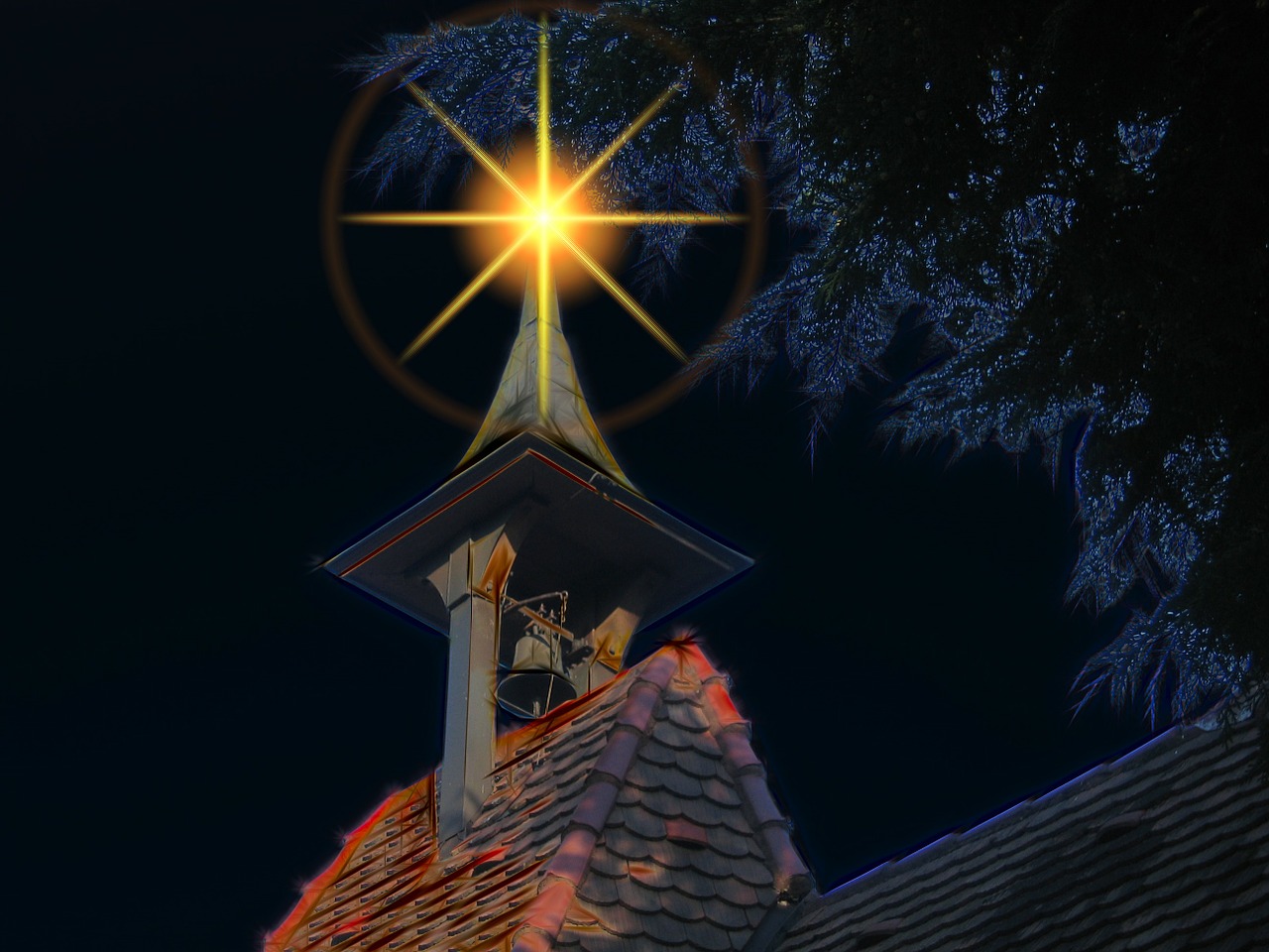 steeple bell tower advent free photo