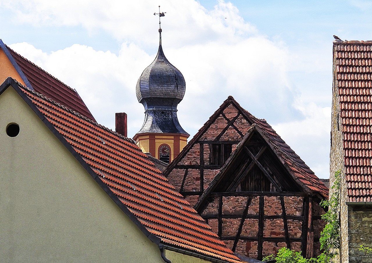 steeple onion dome roof landscape free photo