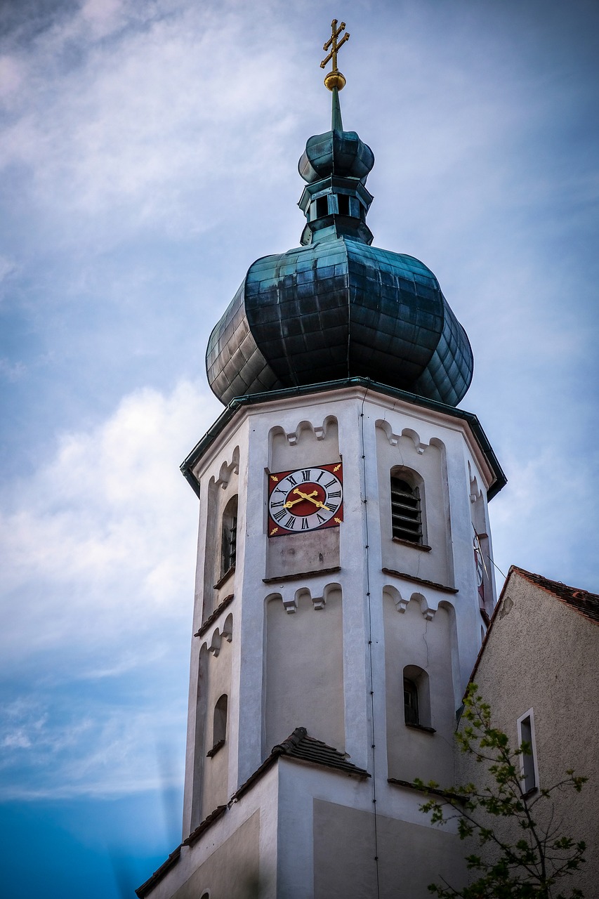 steeple  church  church clock free photo