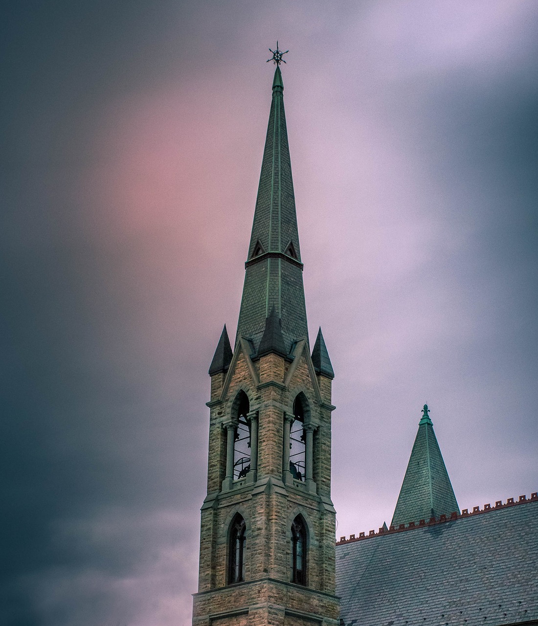 steeple  church  sky free photo