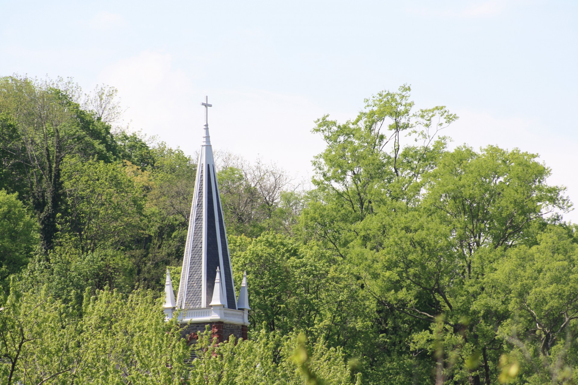 churches steeples cross free photo