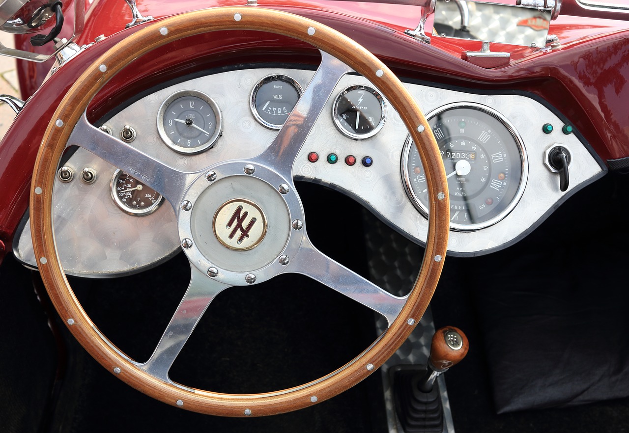steering wheel classic free photo