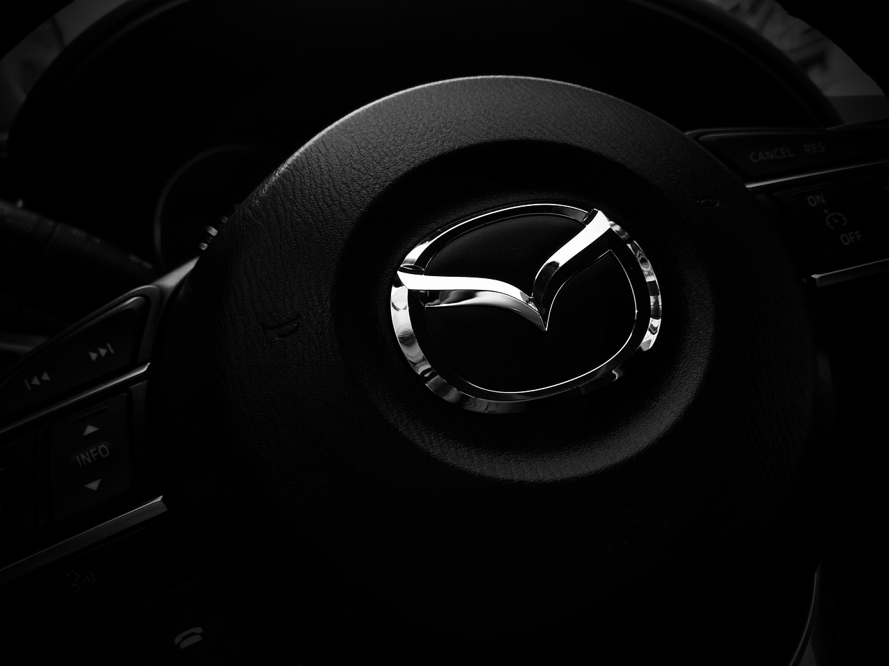 steering wheel mazda car free photo