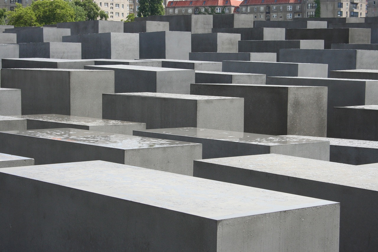 stelae berlin memorial to the murdered jews of free photo