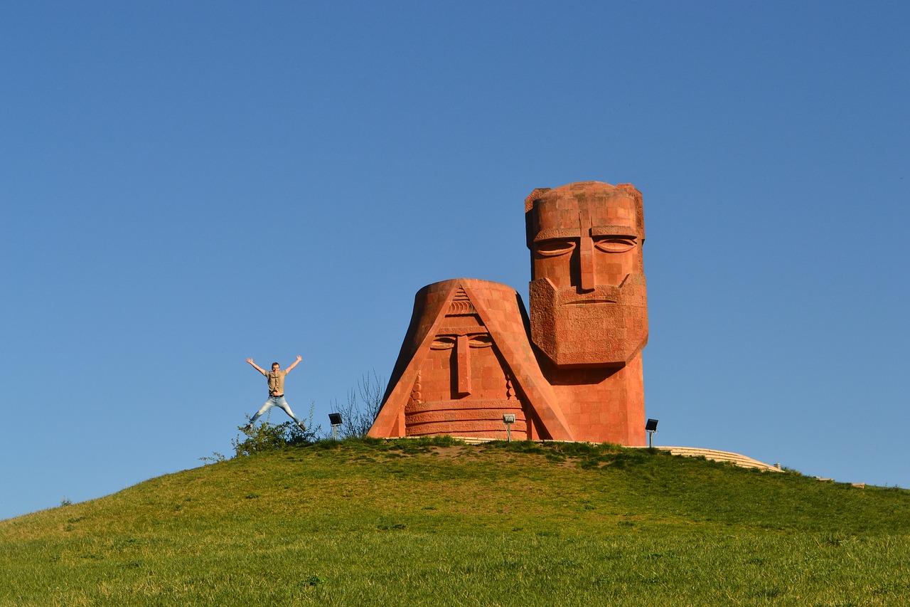 stele nagorno-karabakh stepanakert free photo