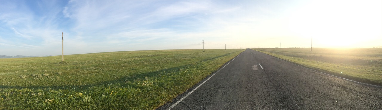 steppe khakassia road free photo