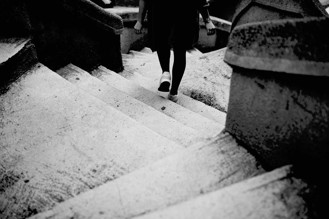 steps stairs people free photo