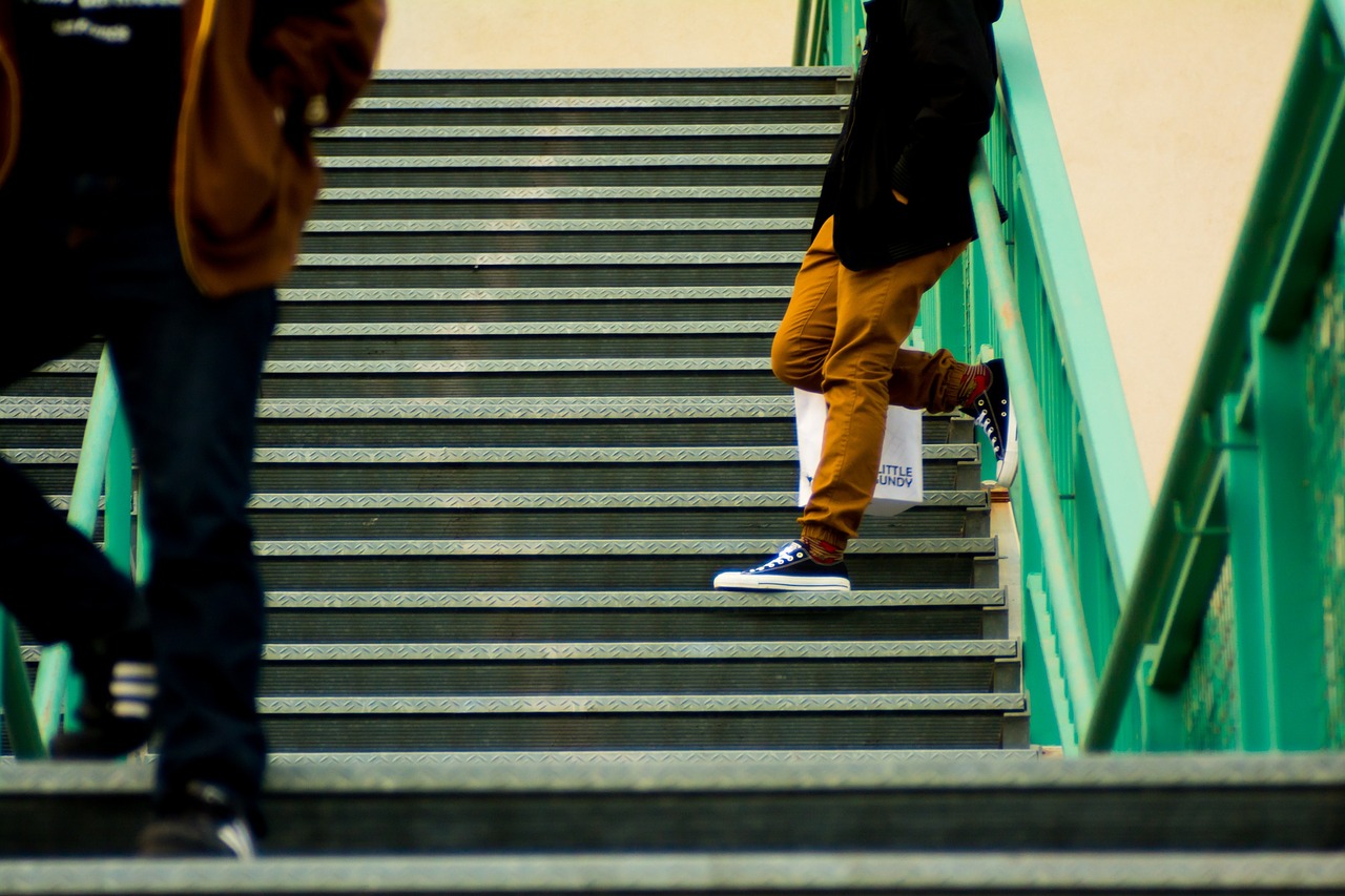 steps stairs people free photo