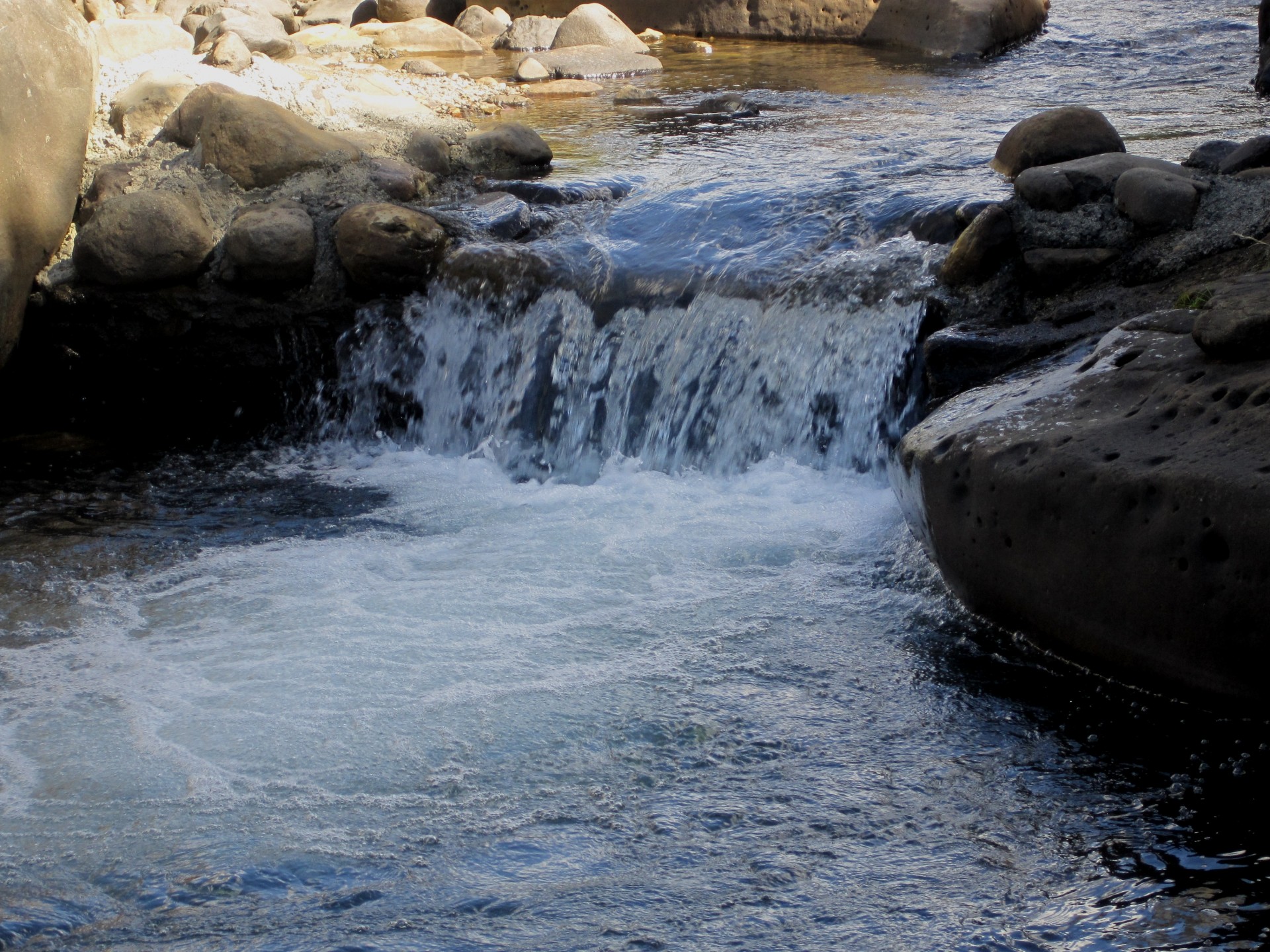 mountains river stream free photo