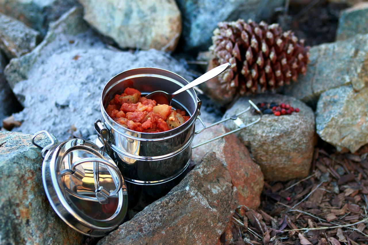 stew camping outdoor cooking free photo