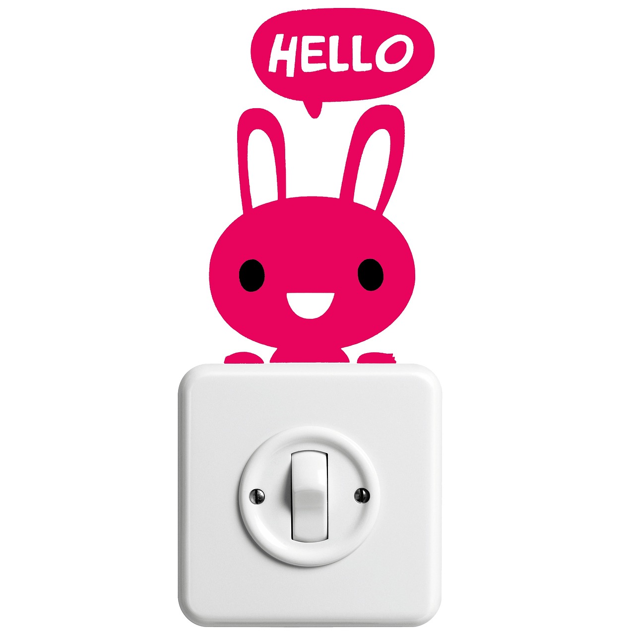 sticker hare hello free photo