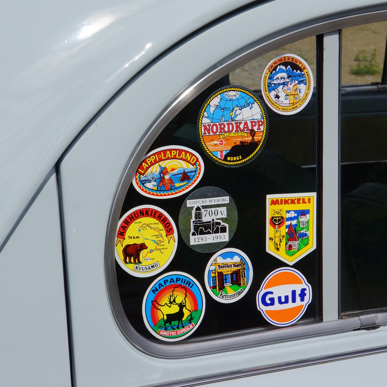 sticker car window character free photo