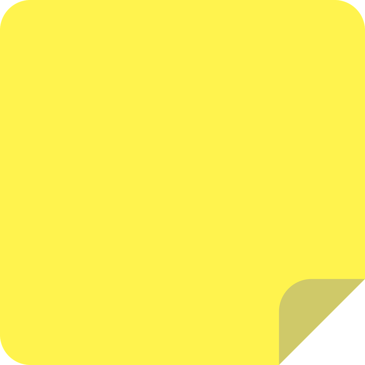 sticky notes icon yellow free photo