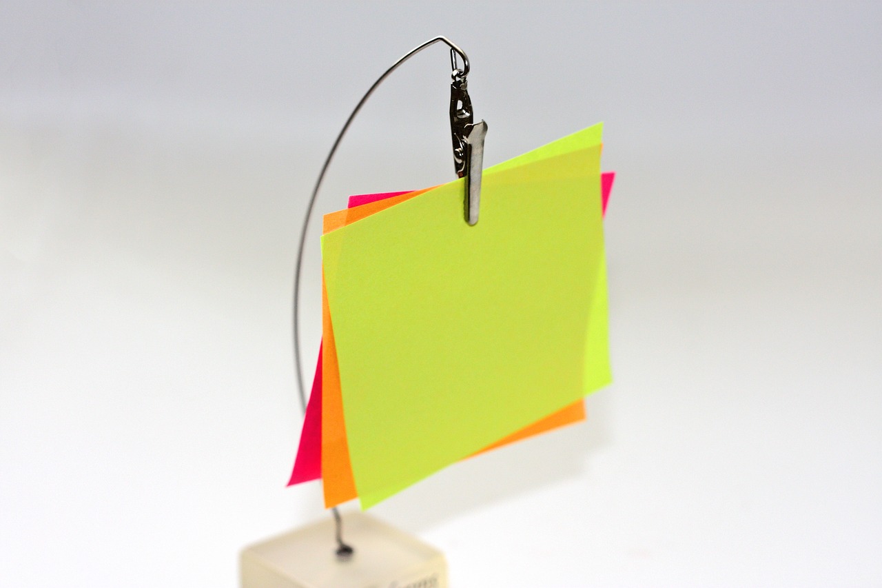 sticky notes post it blank free photo