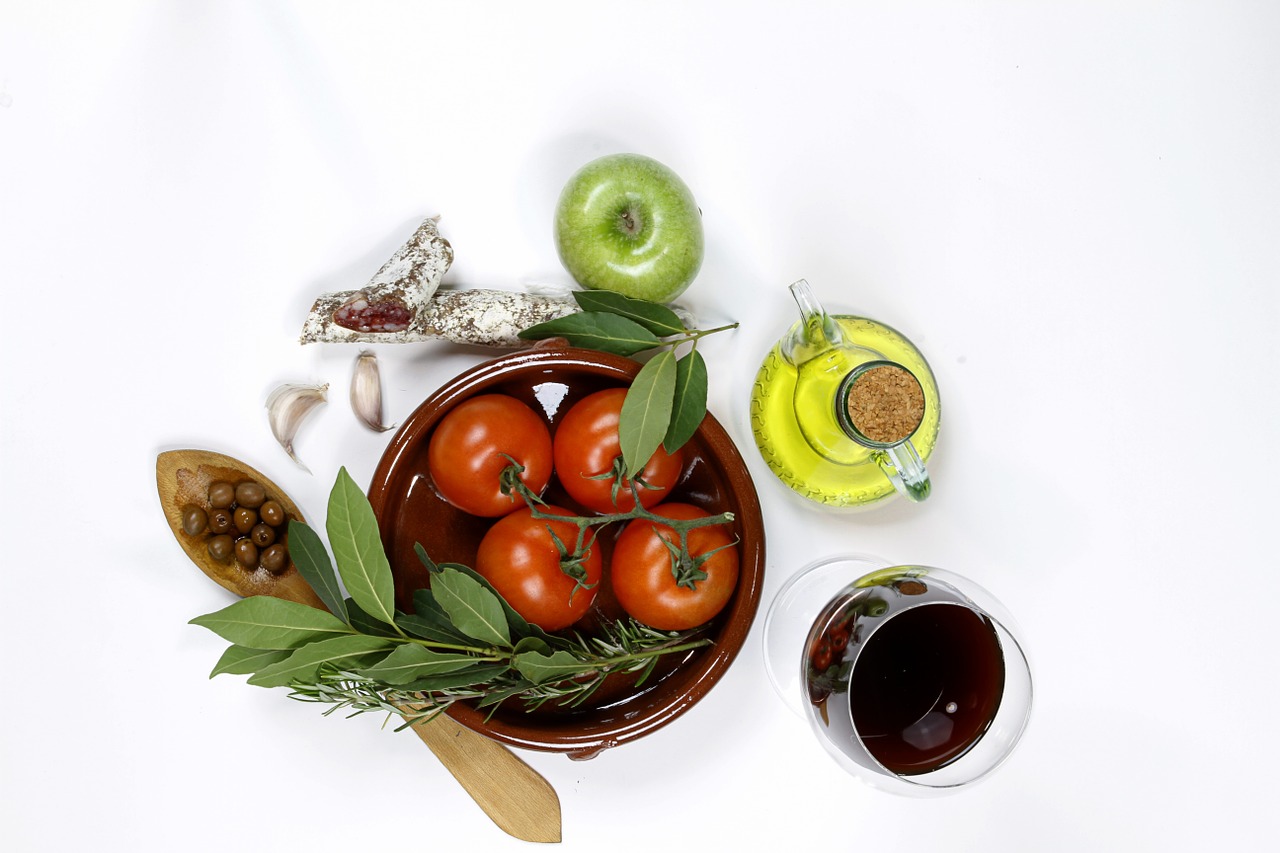 still life oil tomatoes free photo