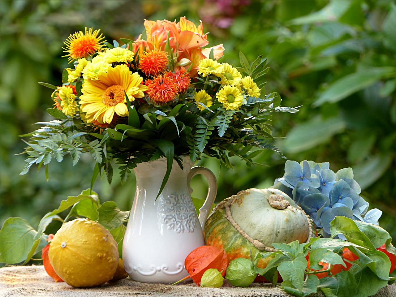 still life bouquet colorful free photo