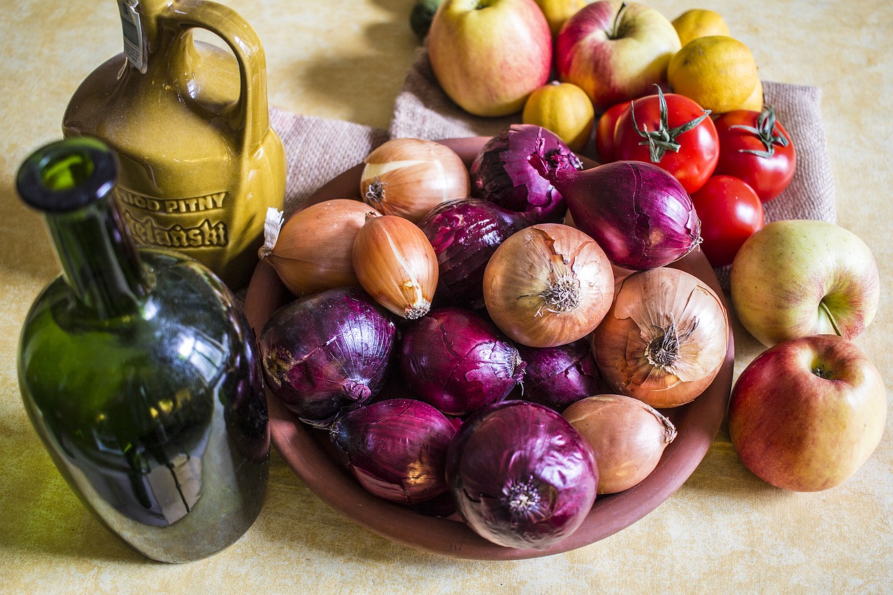 still life fruit vegetables free photo