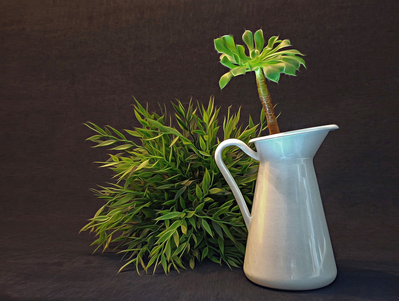 still life  vase  plant free photo