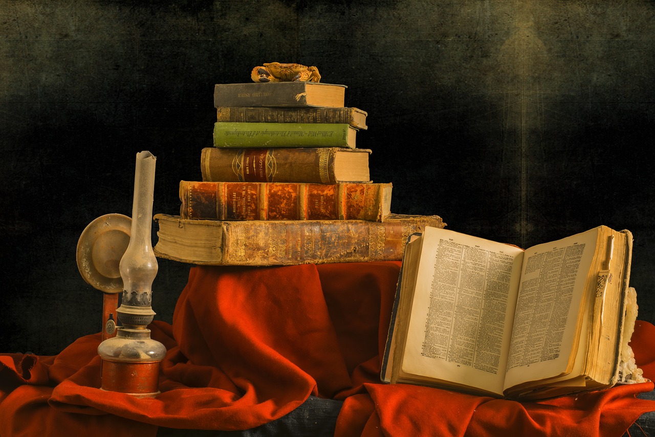 still life  books  vintage free photo