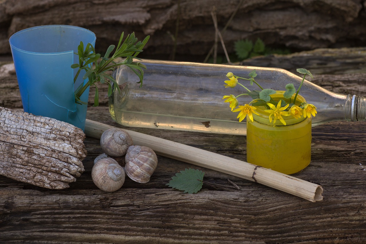 still life wooden board bottle free photo