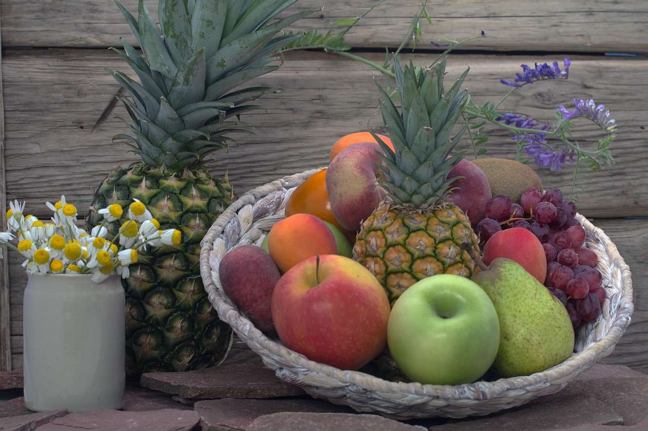 still life fruit pineapple free photo