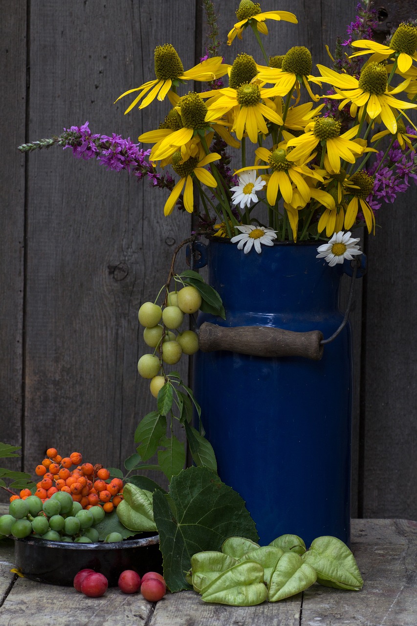 still life milk can pot free photo