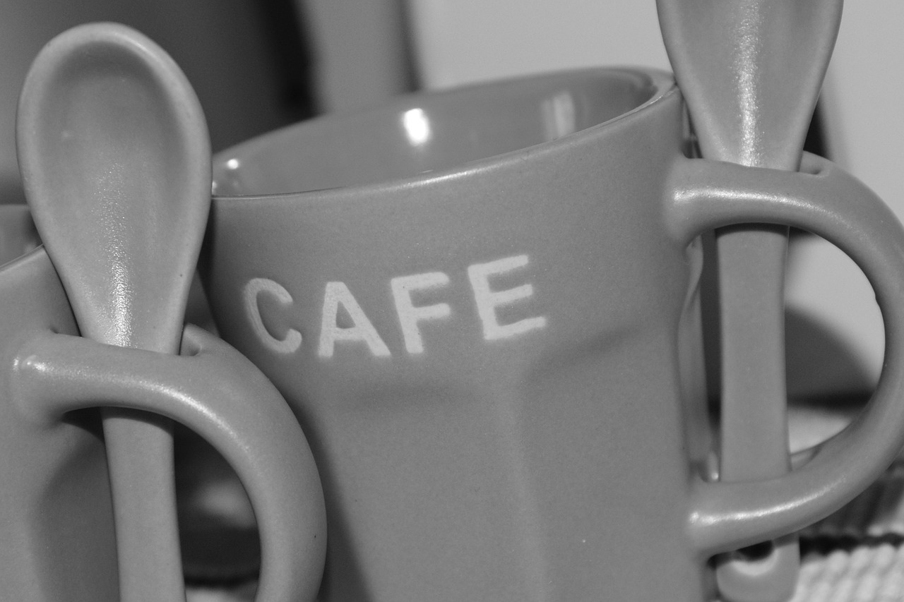 still lifes coffee mug coffee spoon free photo