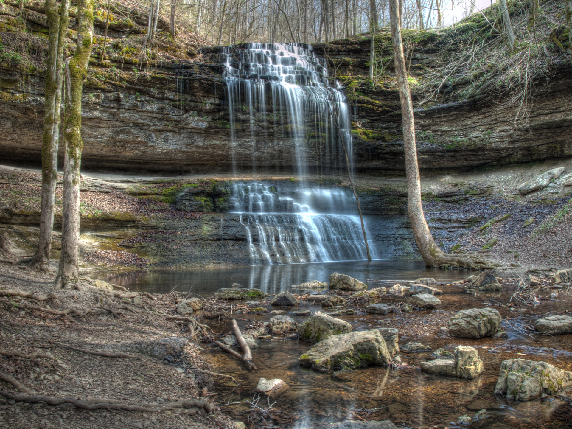 waterfall stillhouse tennessee free photo