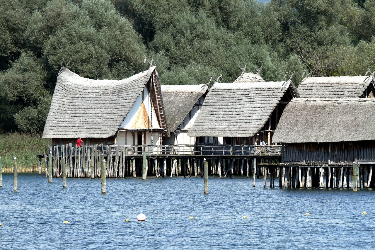 stilt houses lake constance lake dwellings free photo