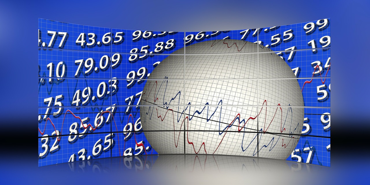 stock exchange curve course free photo