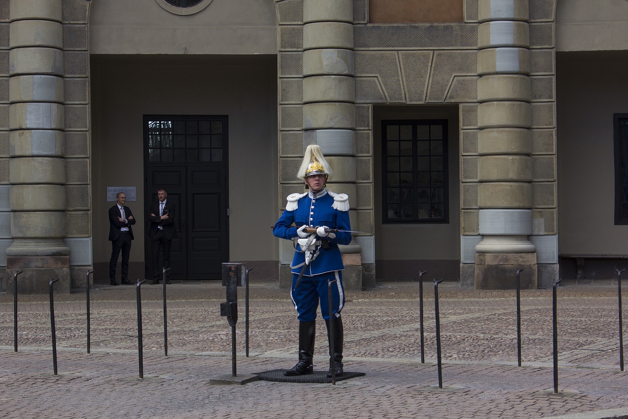 stockholm changing of the guard castle free photo