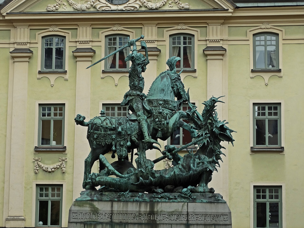 stockholm the old town statue free photo