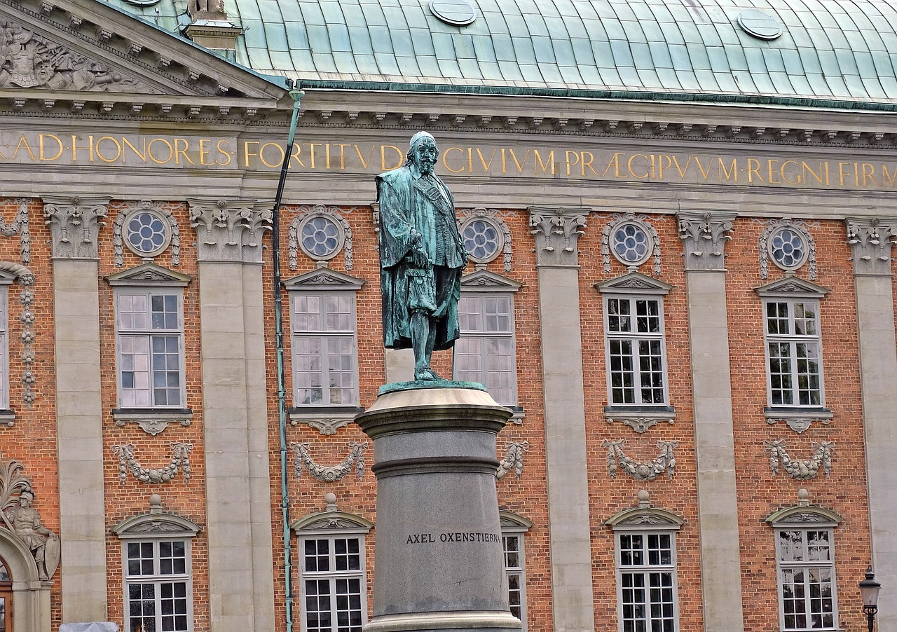 stockholm statue axel oxenstierna free photo