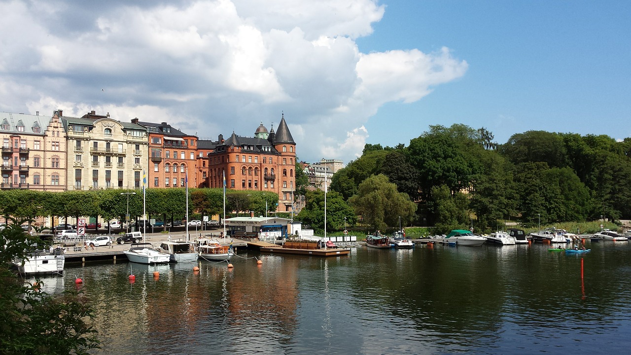 stockholm river water free photo