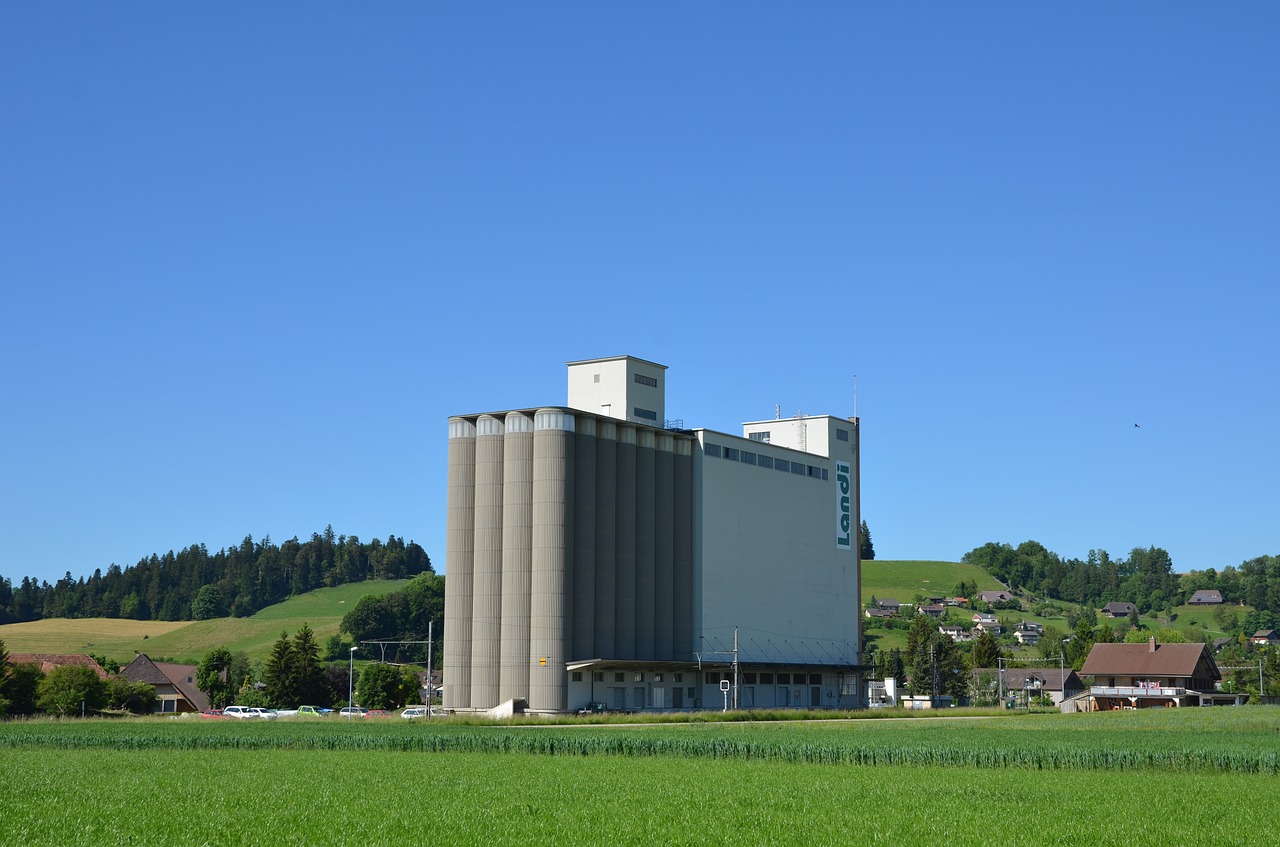 stockpile silo stock free photo