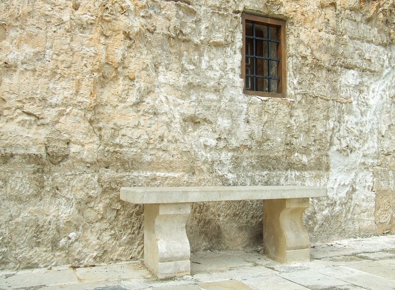 stone bench outdoor free photo