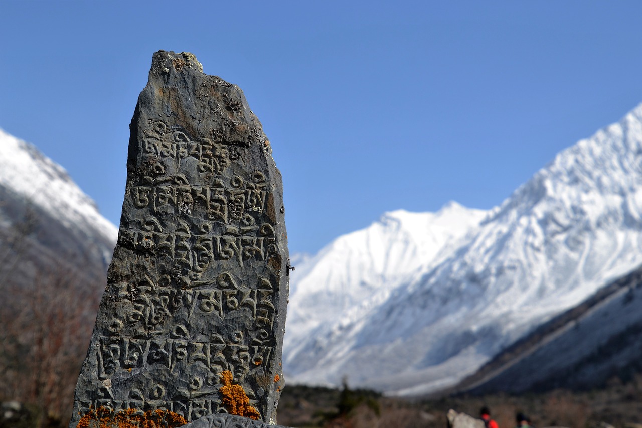 himalayas nepal stone free photo