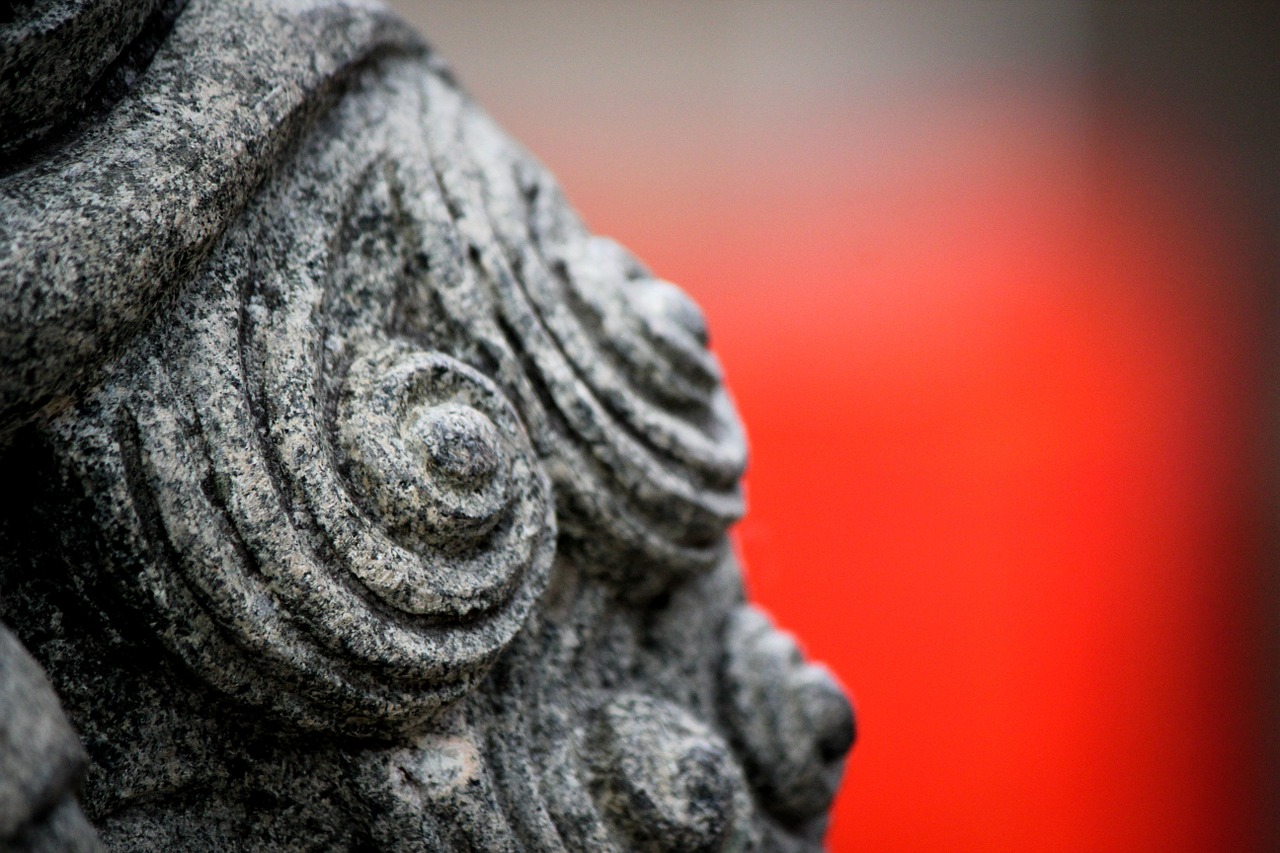 stone chinese culture spiral free photo