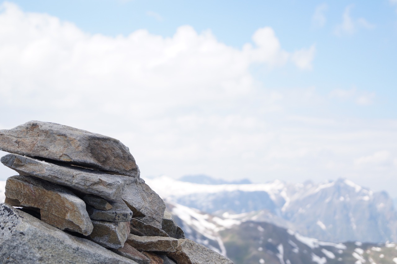 stone alpine hiking free photo