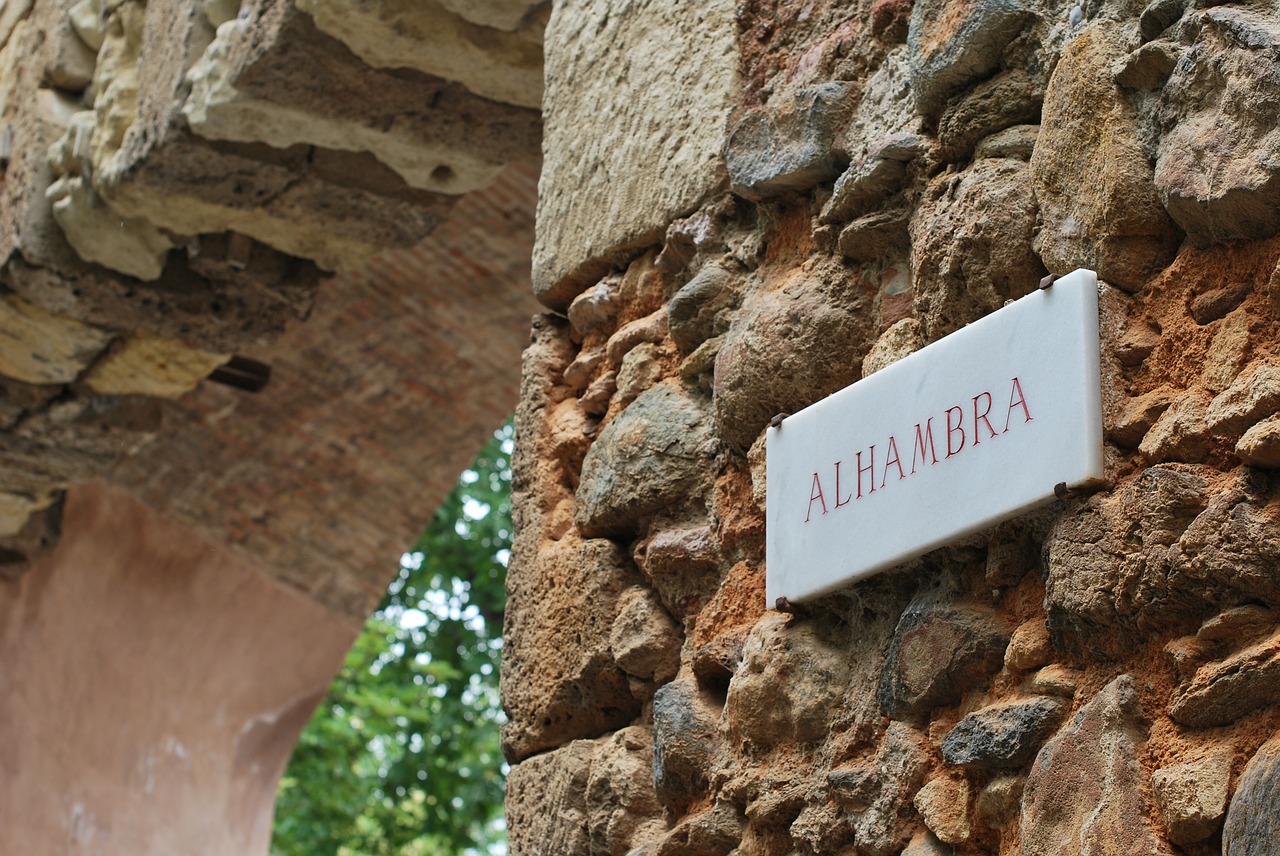 stone wall alhambra free photo