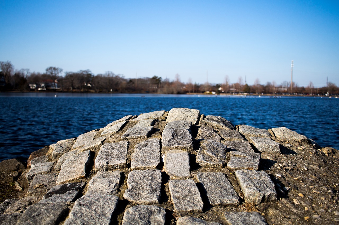 stone lake water free photo