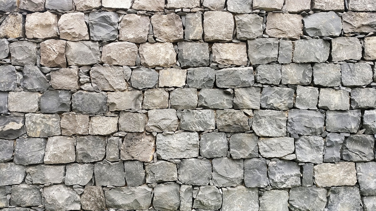 stone wall gray free photo