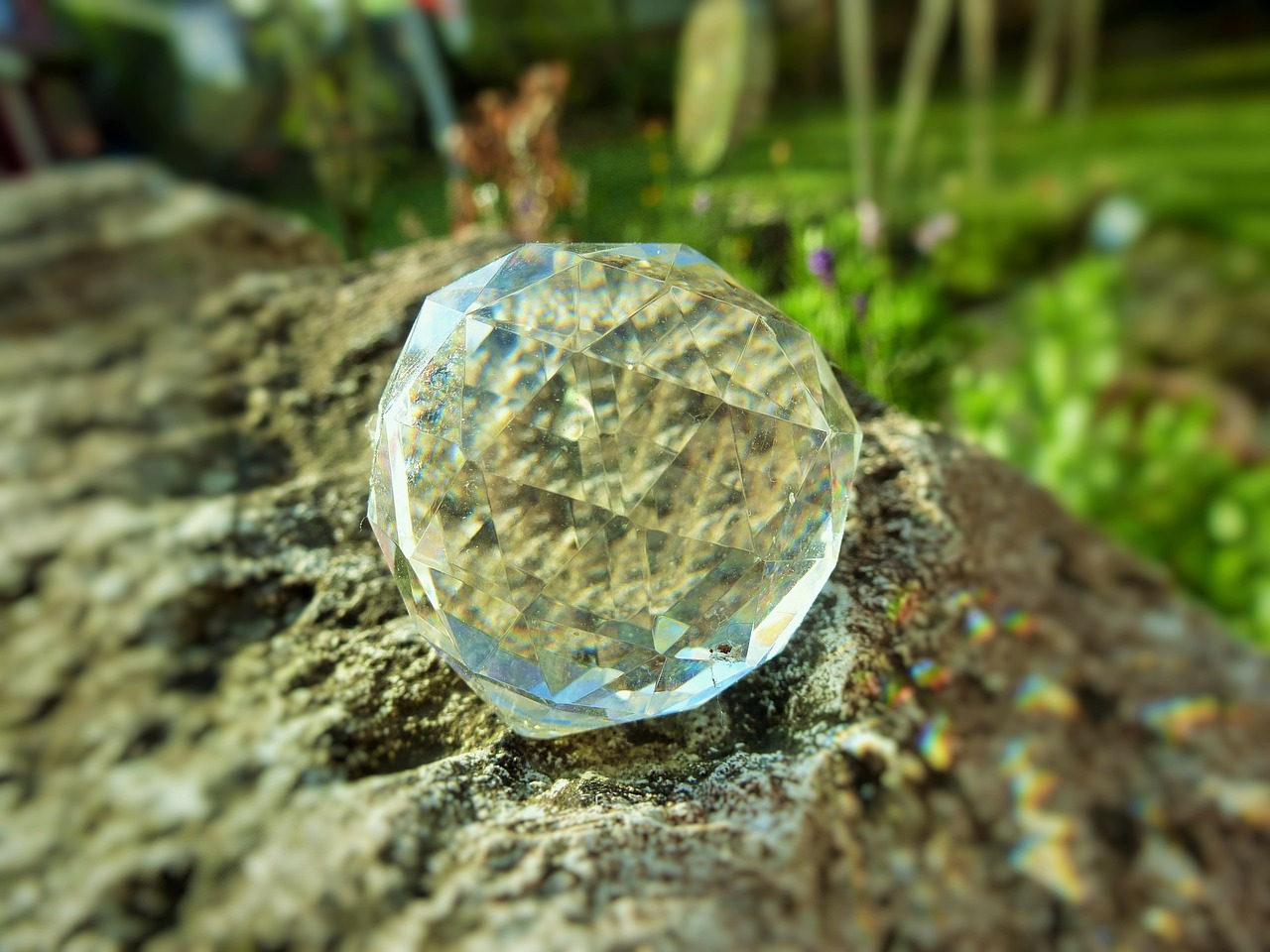 stone glass colorful free photo