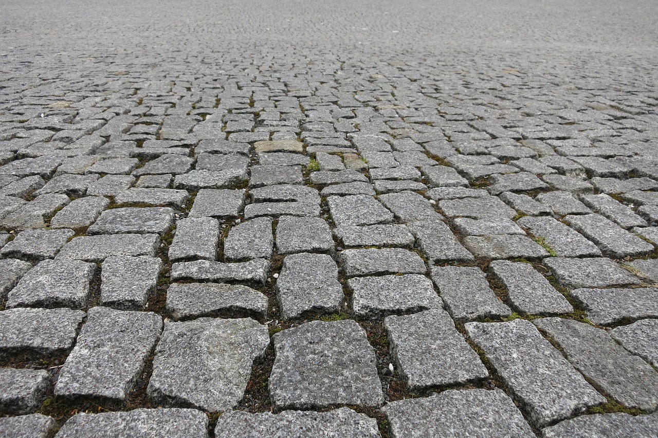 stone ground paving stones free photo