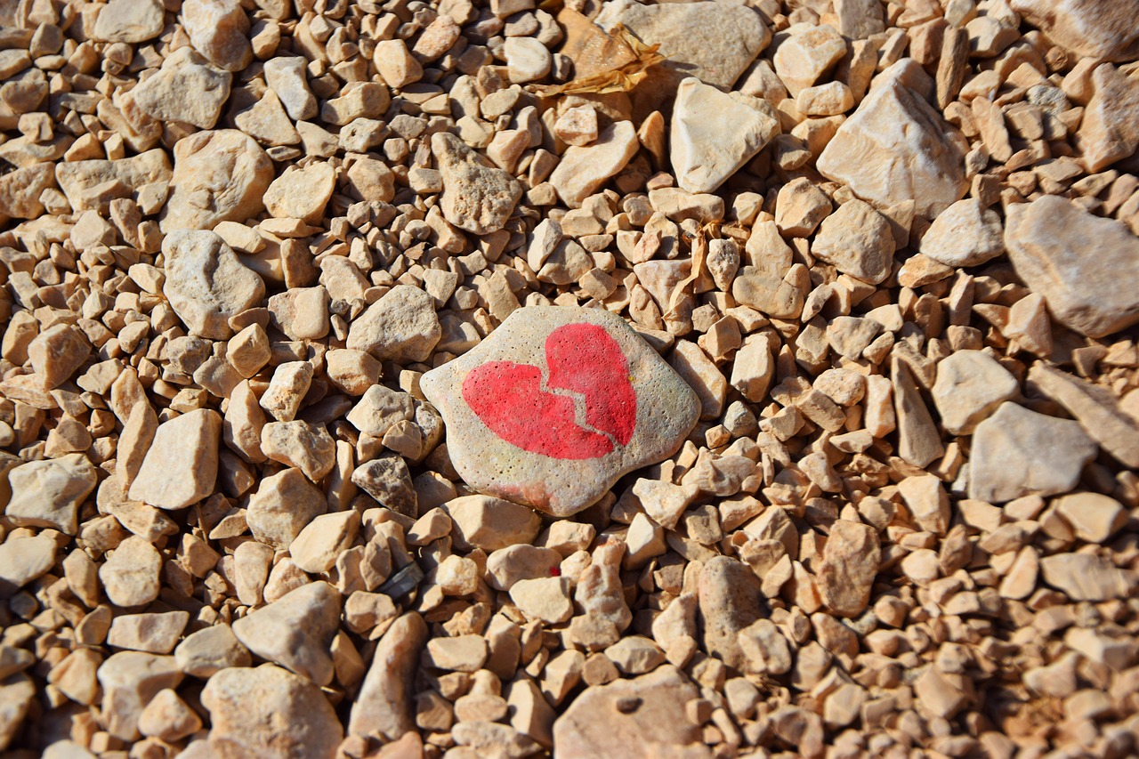 stone heart love free photo