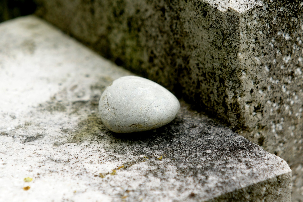 stone contemplative rest free photo