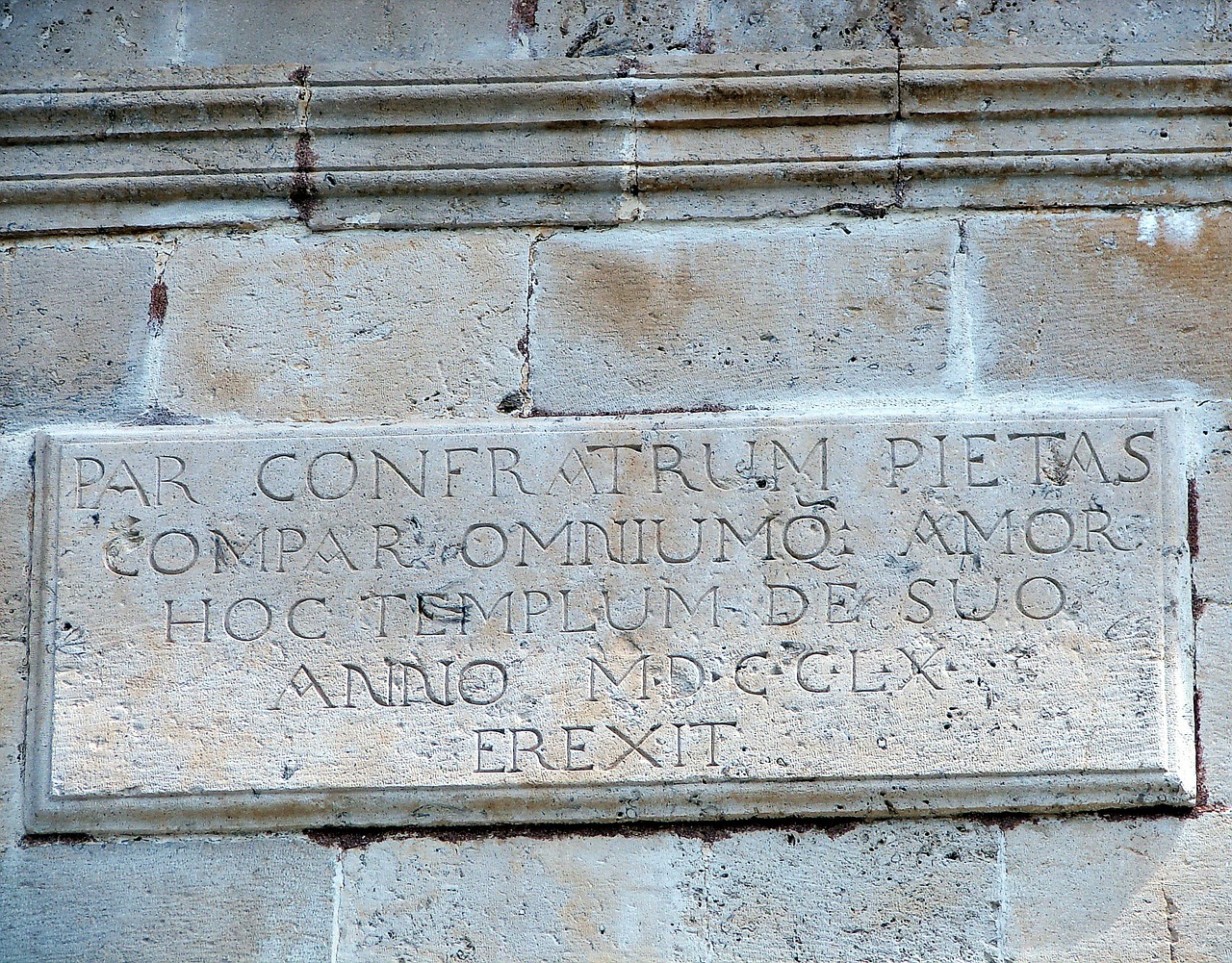 stone latin language inscription free photo