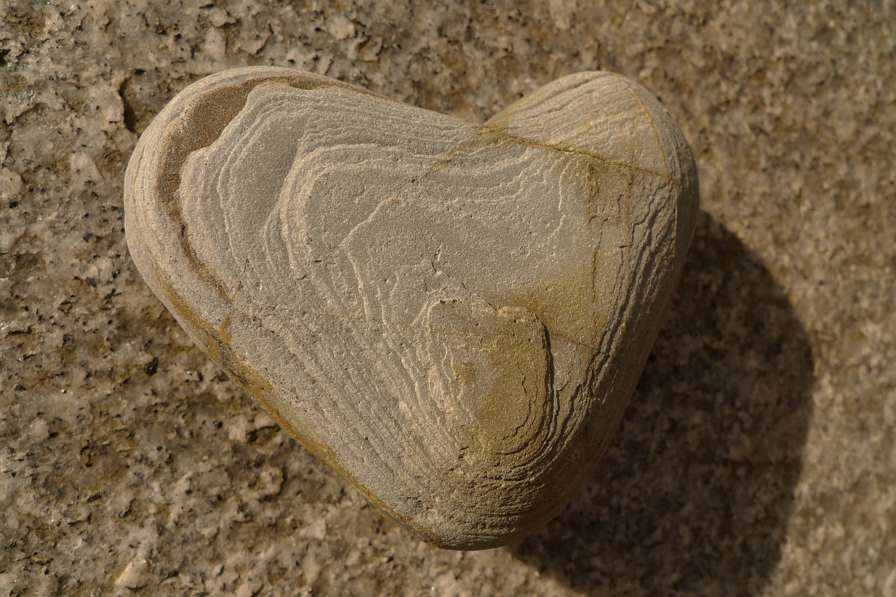 stone heart heart shape free photo